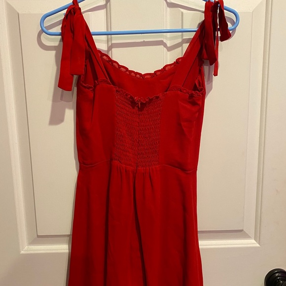 Reformation Christine Red Dress - Picture 3 of 4